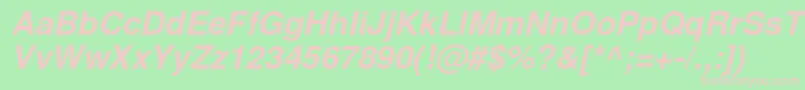 NimbussanlBolita Font – Pink Fonts on Green Background