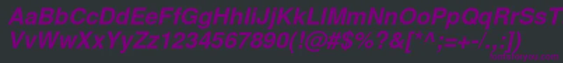 NimbussanlBolita Font – Purple Fonts on Black Background