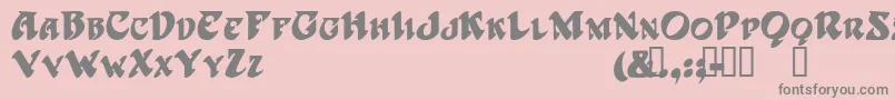 HarbingerTM Font – Gray Fonts on Pink Background