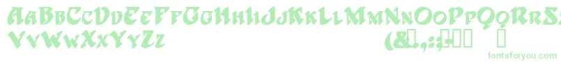 HarbingerTM Font – Green Fonts on White Background