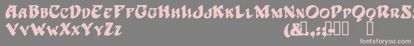 HarbingerTM Font – Pink Fonts on Gray Background