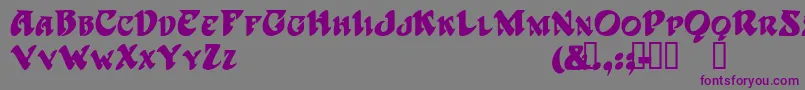 HarbingerTM Font – Purple Fonts on Gray Background