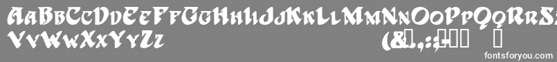 HarbingerTM Font – White Fonts on Gray Background