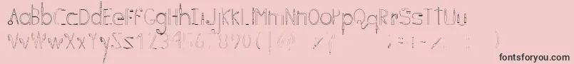 CFone Font – Black Fonts on Pink Background
