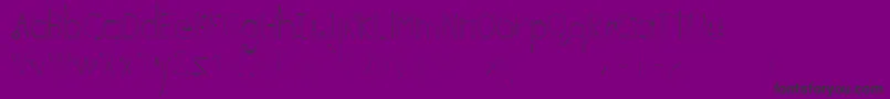 CFone-Schriftart – Schwarze Schriften auf violettem Hintergrund