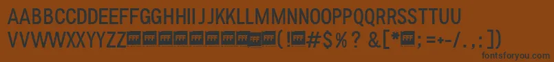 FffLightTrial Font – Black Fonts on Brown Background