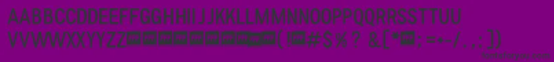 FffLightTrial Font – Black Fonts on Purple Background