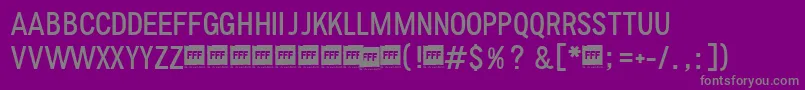 Saiba mais sobre a fonte FffLightTrial Fonte FffLightTrial – fontes cinzas em um fundo violeta