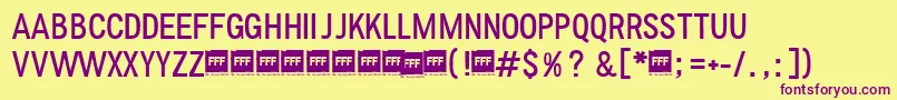 Más sobre la fuente FffLightTrial fuente FffLightTrial – Fuentes Moradas Sobre Fondo Amarillo