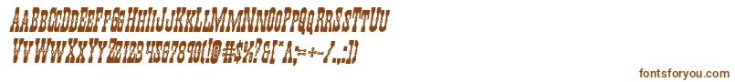 Youngerbrosboldital Font – Brown Fonts on White Background