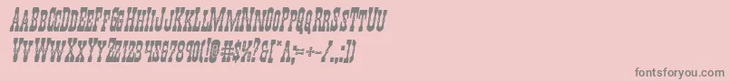 Шрифт Youngerbrosboldital – серые шрифты на розовом фоне