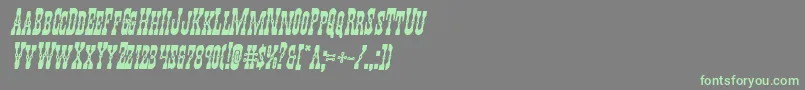 Youngerbrosboldital Font – Green Fonts on Gray Background