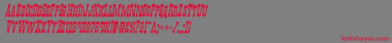 Youngerbrosboldital Font – Red Fonts on Gray Background