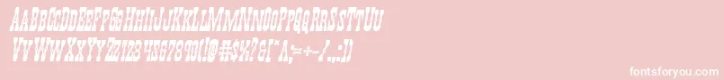 Youngerbrosboldital Font – White Fonts on Pink Background