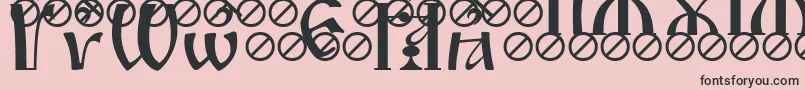 IrmologionBrthgrave Font – Black Fonts on Pink Background