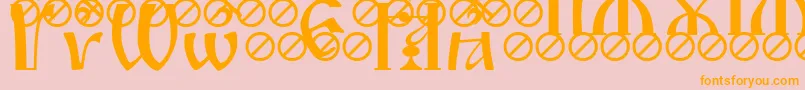 IrmologionBrthgrave Font – Orange Fonts on Pink Background