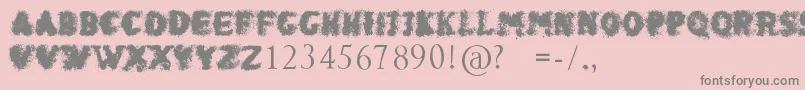 ShakenCoffeeBold Font – Gray Fonts on Pink Background