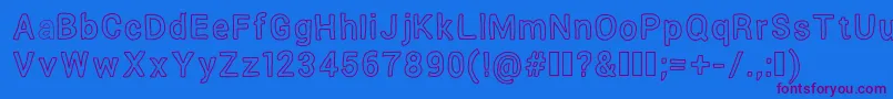 Verumaioutline Font – Purple Fonts on Blue Background