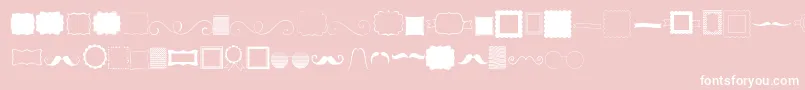 フォントKgflavorandframes – ピンクの背景に白い文字