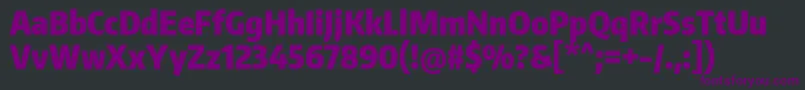 Шрифт EncodesanscompressedBlack – фиолетовые шрифты на чёрном фоне
