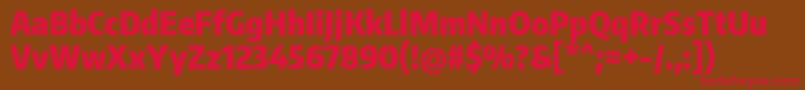 EncodesanscompressedBlack Font – Red Fonts on Brown Background