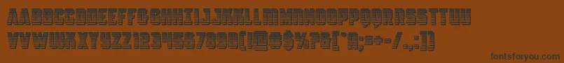 Antilleschrome Font – Black Fonts on Brown Background