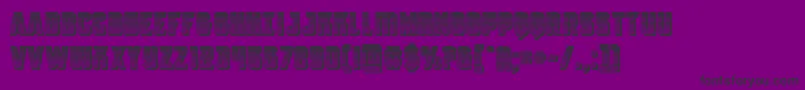 Antilleschrome Font – Black Fonts on Purple Background
