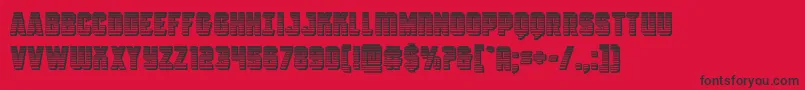Antilleschrome Font – Black Fonts on Red Background