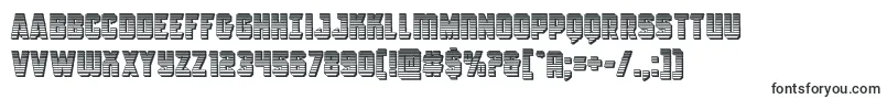 Шрифт Antilleschrome – заполненные шрифты