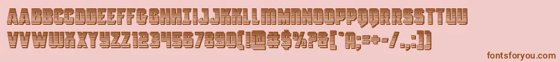 Antilleschrome Font – Brown Fonts on Pink Background