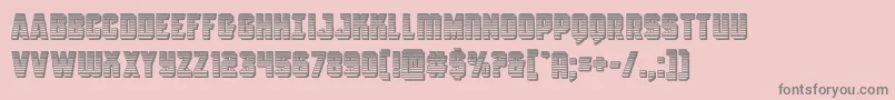 Antilleschrome Font – Gray Fonts on Pink Background
