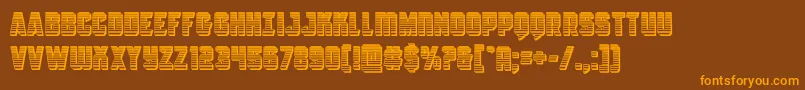 Antilleschrome Font – Orange Fonts on Brown Background
