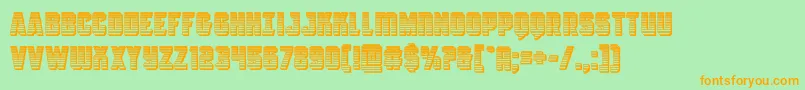 Antilleschrome Font – Orange Fonts on Green Background