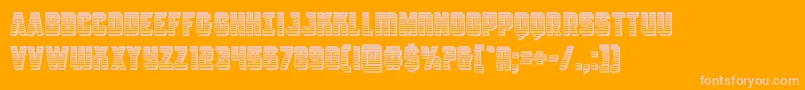 More about Antilleschrome Font Antilleschrome Font – Pink Fonts on Orange Background