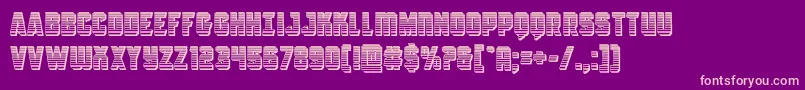 Antilleschrome Font – Pink Fonts on Purple Background