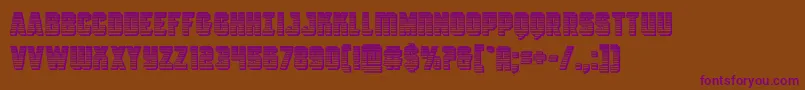 Antilleschrome Font – Purple Fonts on Brown Background