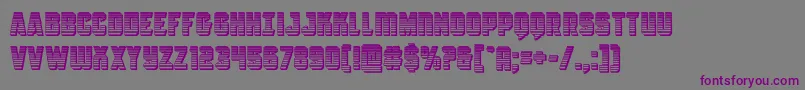 Antilleschrome Font – Purple Fonts on Gray Background