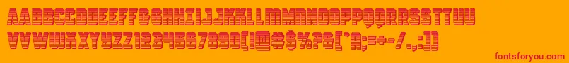 Antilleschrome Font – Red Fonts on Orange Background