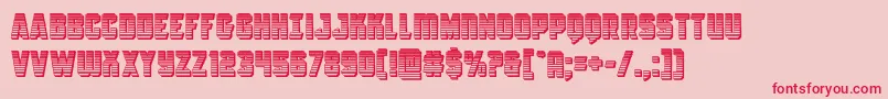 Antilleschrome Font – Red Fonts on Pink Background