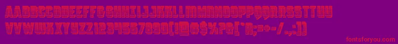 Antilleschrome Font – Red Fonts on Purple Background