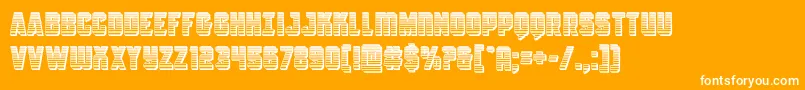 Antilleschrome Font – White Fonts on Orange Background