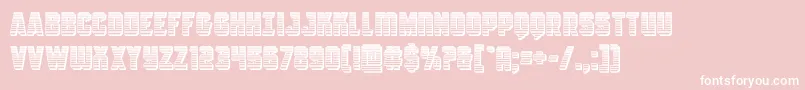 Antilleschrome Font – White Fonts on Pink Background