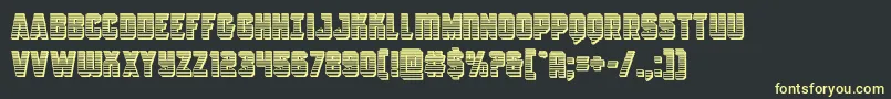 Antilleschrome Font – Yellow Fonts on Black Background