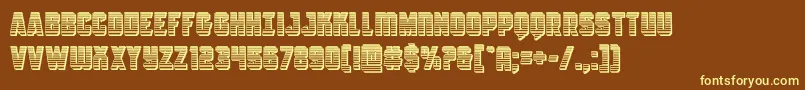 More about Antilleschrome Font Antilleschrome Font – Yellow Fonts on Brown Background