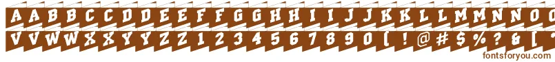 ACampuscmcorner Font – Brown Fonts on White Background