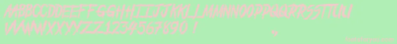 FromTheDead Font – Pink Fonts on Green Background