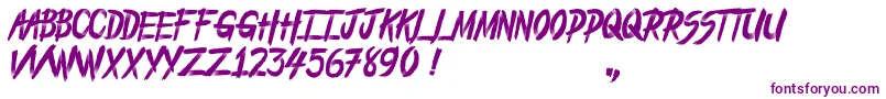 FromTheDead Font – Purple Fonts on White Background