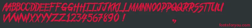 FromTheDead Font – Red Fonts on Black Background
