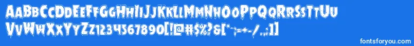 fuente Mrsmonsteracad – Fuentes Blancas Sobre Fondo Azul