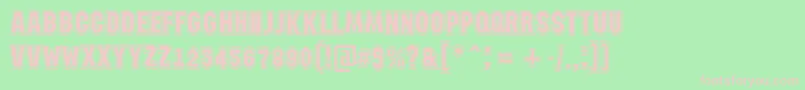 AMachinanovagr Font – Pink Fonts on Green Background